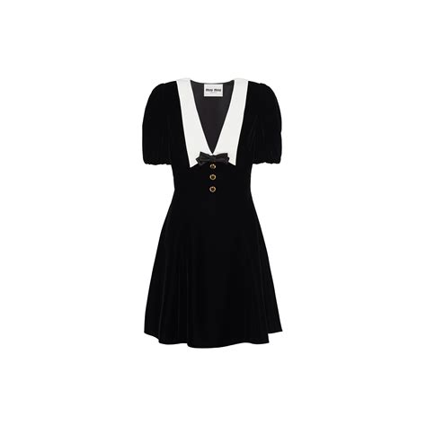 miu miu black and white dress|where to buy miumiou.